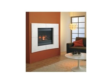Polished concrete option for vented gas fires