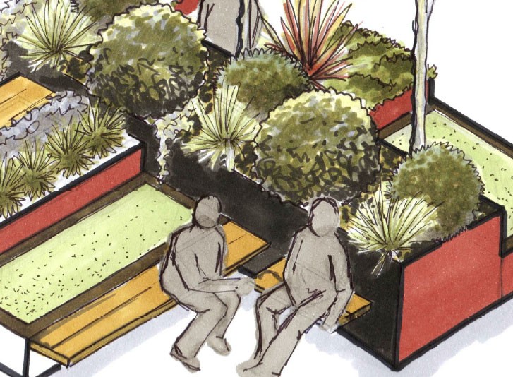 Green Square is one of six shortlisted designs for a pop-up &quot;micro park&quot; to be built in Canberra. Image: ACT government
