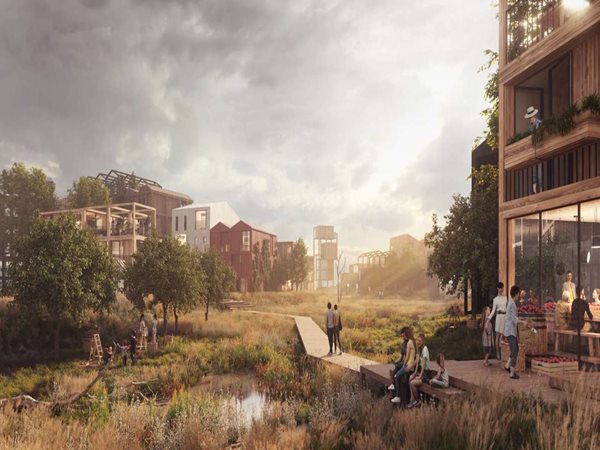 Henning Larsen designs an all-timber community in Copenhagen