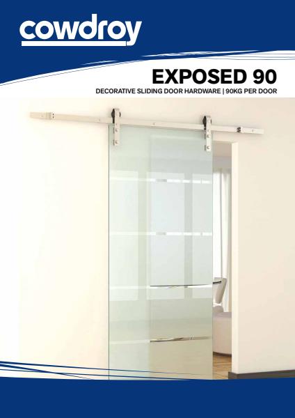 Cowdroy exposed 90 - decorative sliding door hardware brochure