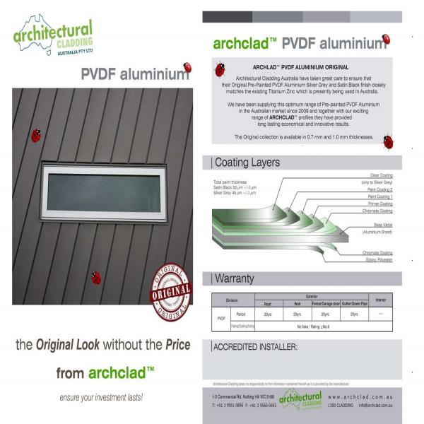 Original PVDF Aluminium Collection Brochure