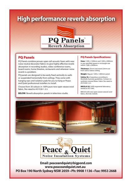 ​PQ Panels Brochure from Peace and Quiet Insulation 