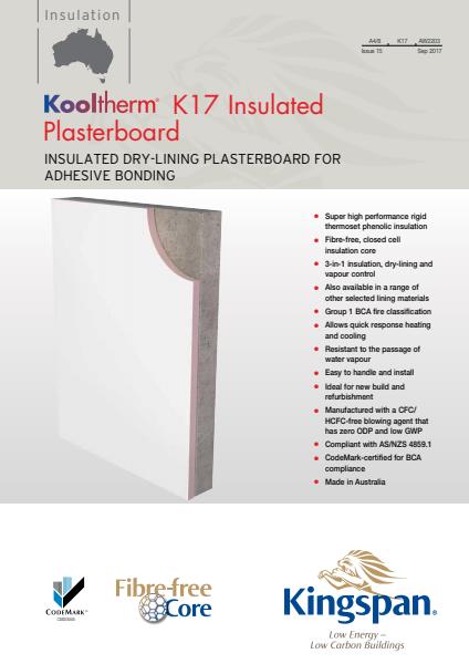K17 Insulated Plasterboard Brochure