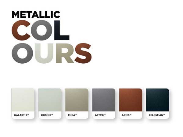 Steel-Line’s Colorbond metallic colour garage doors in a choice of six attractive colours