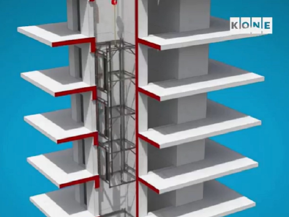 Elevator shaft installation based on modularity