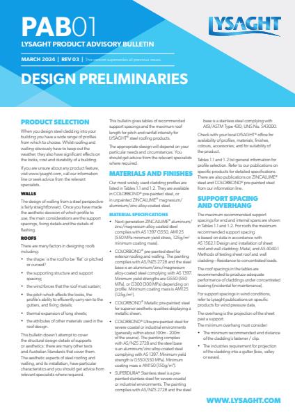 ZENITH® Design Preliminaries
