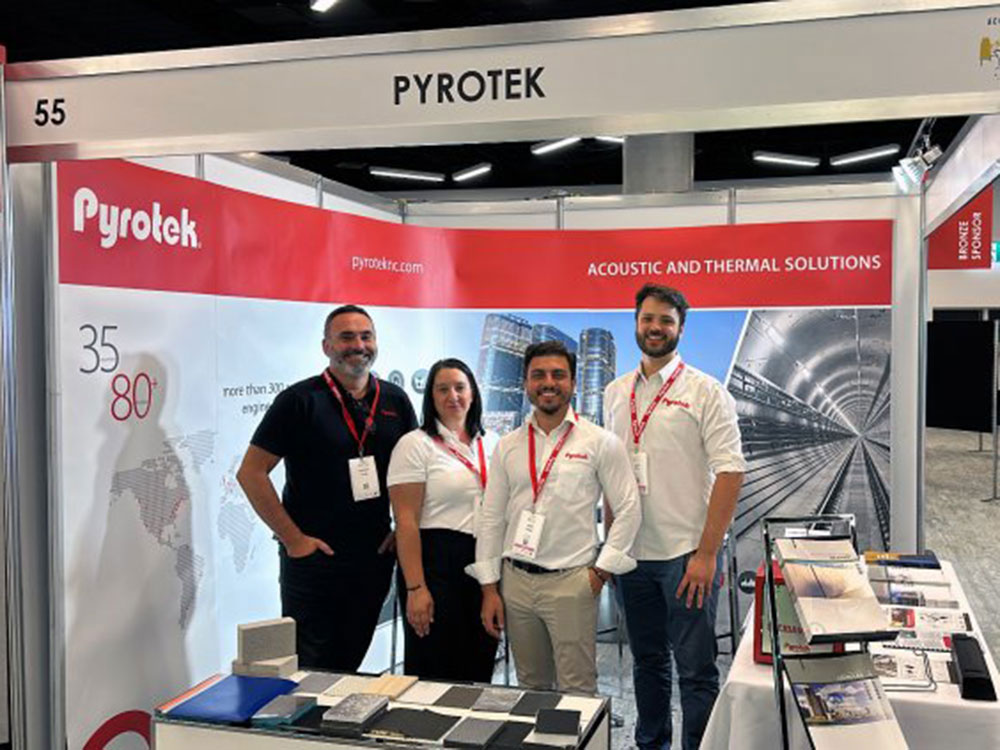 The Pyrotek stand at Acoustics 2023 Conference Sydney