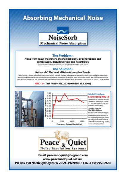 ​NoiseSorb Panels from Peace and Quiet Insulation