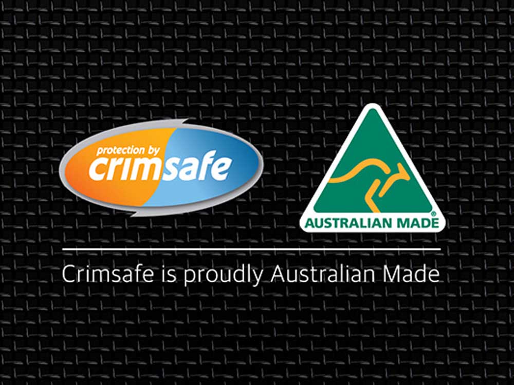 Australian Made Crimsafe home security products