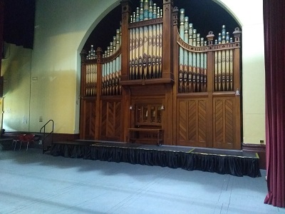 PILOT Portable Podiums blend with the elegance of the Brindley Organ