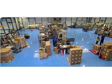Flowcrete epoxy resin flooring installed in Glasgow manufacturing plant