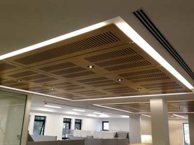 Ultraflex’s slotted ceiling panels