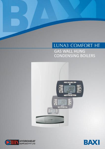 Baxi Luna 3 Comfort HT Boiler Brochure