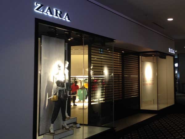 The new ZARA store in Chatswood NSW
