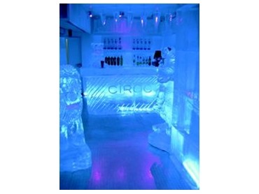 LED lighting for Chill On Ice Lounge