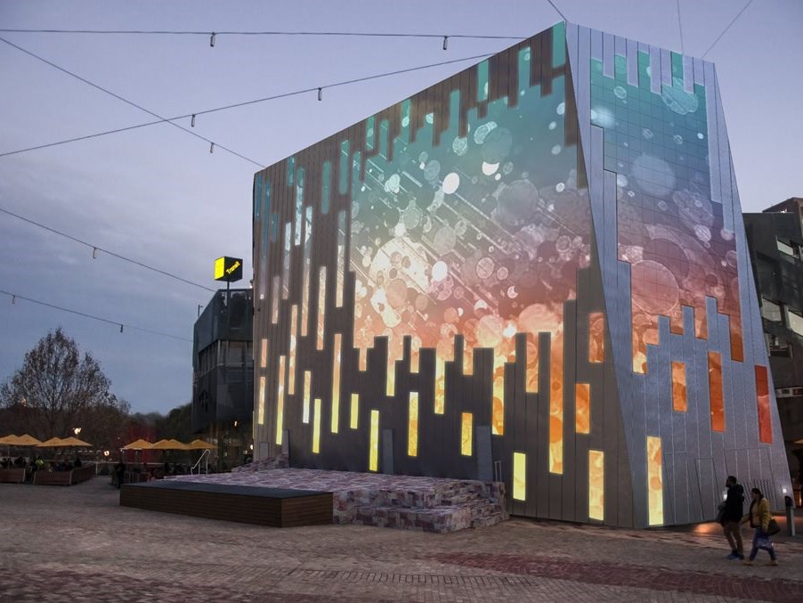 Melbourne&rsquo;s popular public space Federation Square is set to undergo a 5.4 million technological refurbishment designed to improve its visitor experience with an integrated multi-screen initiative. Image: Supplied
