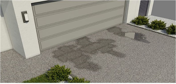 Water Pooling in Driveway