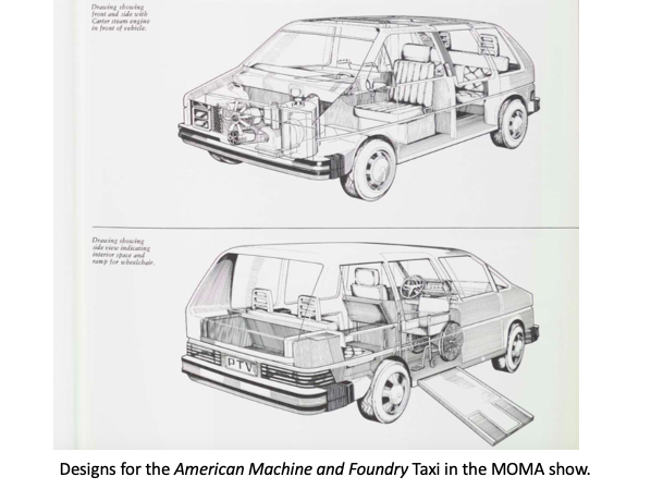 From 1980 to 2012 the car of choice for New York taxis was the Ford Crown Victoria (a Crown Vic), also used as a police car. These were standard retail (with rear wheel drive, a V8, and soft suspension) but had a longer wheelbase to give a bigger rear bench seat for either passengers or criminals. An acrylic screen separates the driver from the rear seat, which could take two or three, and luggage in the trunk.