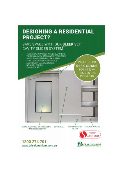 Bris Aluminium Residential Cavity-Slider