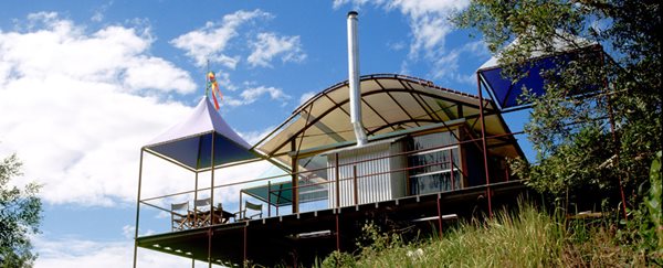 After leaving John Mainwaring, he worked by himself and then in partnership with his wife, the interior designer Elizabeth. The key house from this time was the Eumundi house, which won the RAIA Queensland innovation award, the Robin Dodds award and the RAIA National Robin Boyd award. It was half tent / half house. It expressed all the experimental work that he was becoming so well known for.