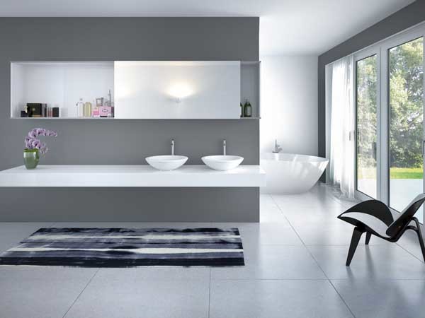 SlideLine M in the bathroom: functionality and design right across the board. Photo: Hettich
