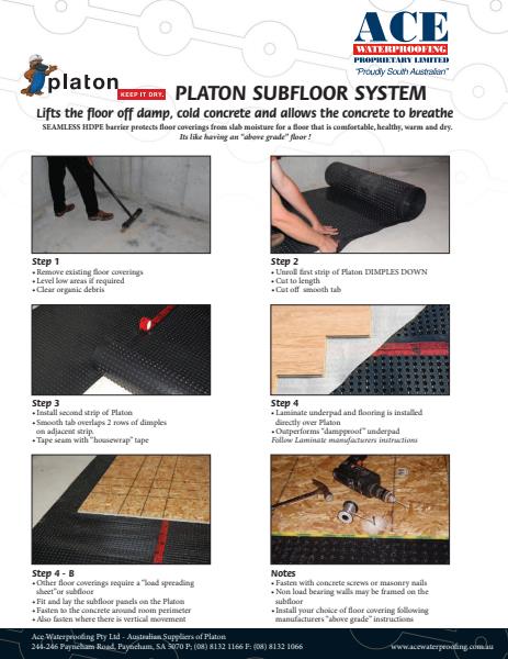 Platon Installation Brochure - Flooring