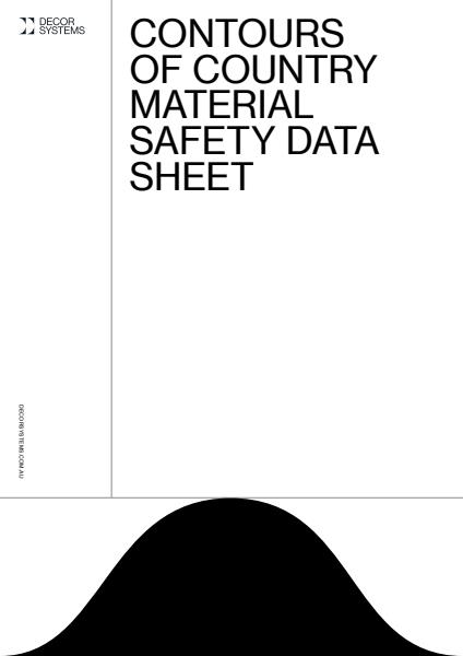 Contours of Country Safety Data Sheet