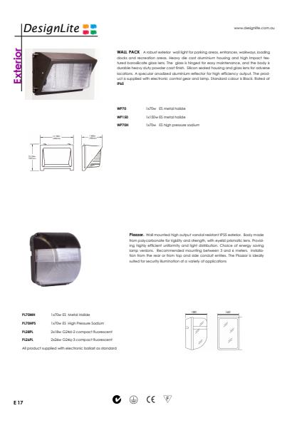 DesignLite Wall Pack Product Information