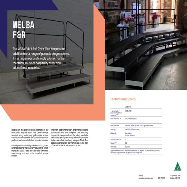 Select Staging Concepts Melba Fold And Roll Brochure