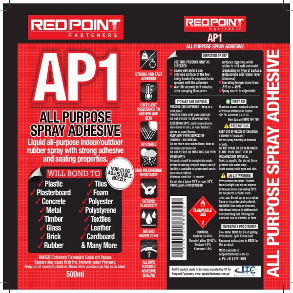 AP1- All Purpose Spray Adhesive