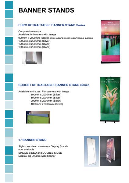 Banner Stands Product Brochure