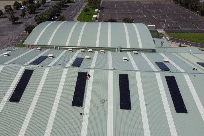 warnambool stadium solar panels