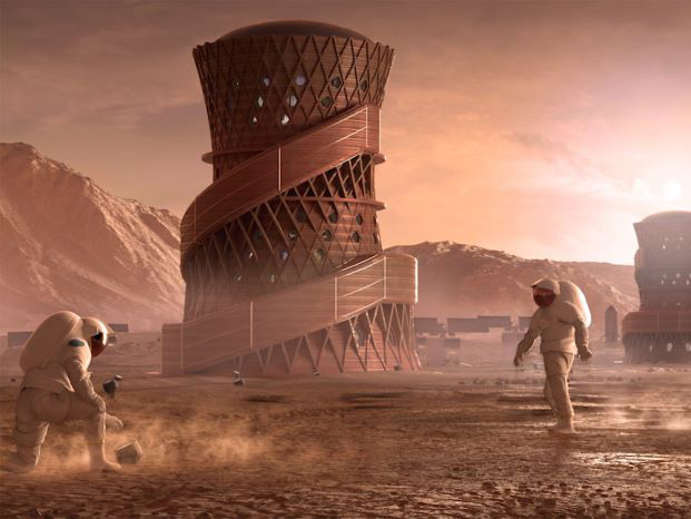 Mars architecture competition&nbsp;SEArch+ and Apis Cor
