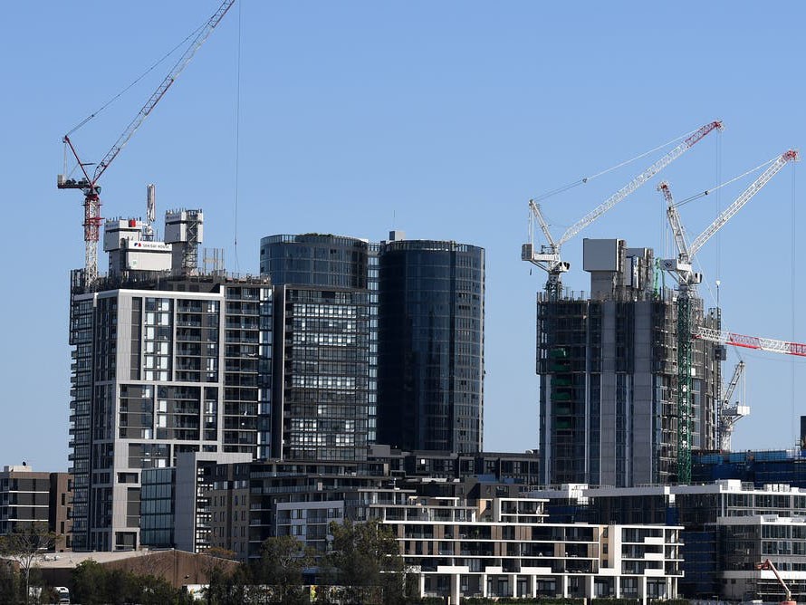 The argument that stronger supply will deliver more affordable housing isn&rsquo;t borne out in areas where new unit and apartment construction is booming. Image: Joel Carrett/AAP
