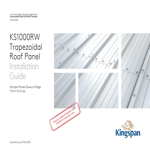 75mm KS1000RW Trapezoidal Roof Panel Installation Guide