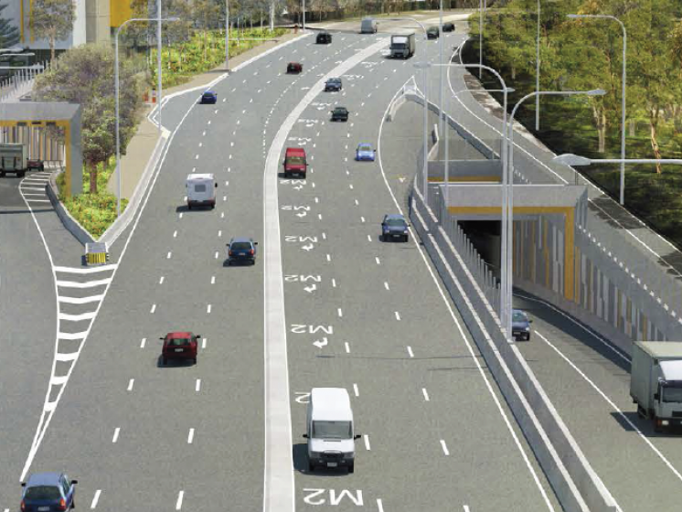 Sydney motorists are one step closer to abolishing 21 sets of lights on congested Pennant Hills Road, with construction of the NorthConnex twin tunnels having reached the halfway point. Image: NorthConnex
