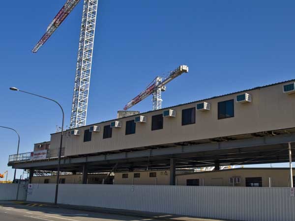 Ausco Modular was contracted to provide the construction site buildings for the SAHMRI project
