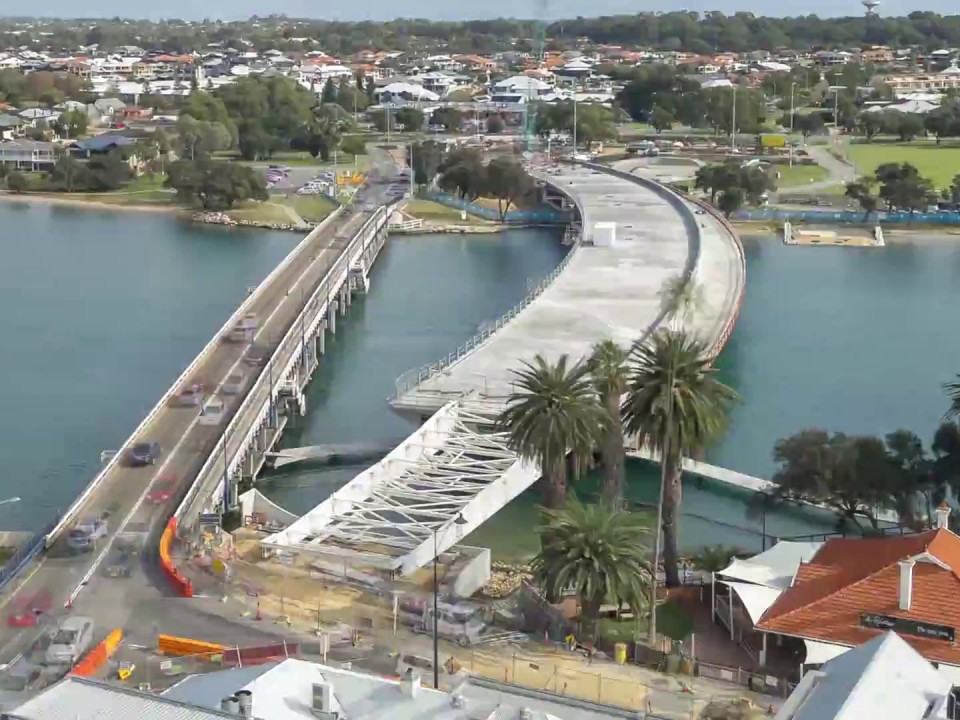 The City of Mandurah in Perth has put out Expressions of Interest (EOIs) for artists to create a new work that will reflect community memories of the Old Mandurah Bridge, and as a way to complement the new Mandurah Bridge which is currently under construction. Image www.mainroads.wa.gov.au
