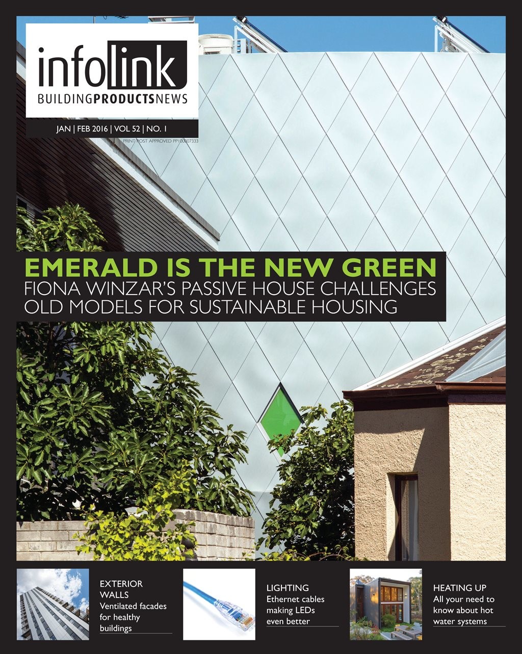On the cover: Emerald House by Fiona Winzar Architects is the latest from the Victorian firm who are fast making a name for themselves in the sustainable residential building space. Photography by Richard Glover
