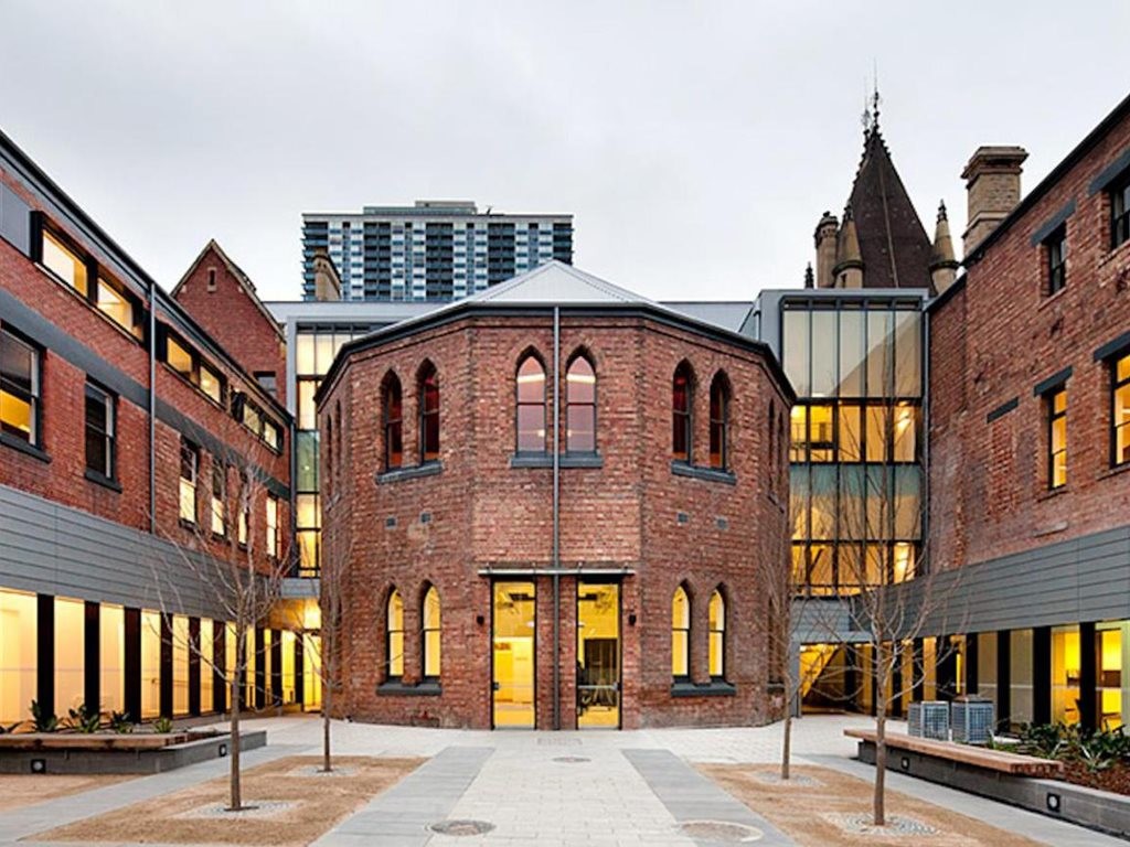 Buildings on the RMIT campus show how to sucessfully implement adaptive re-use of heritage structures. Image: RMIT
