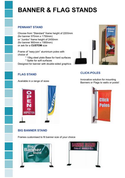 Pennant & Flag Stands and Click Poles