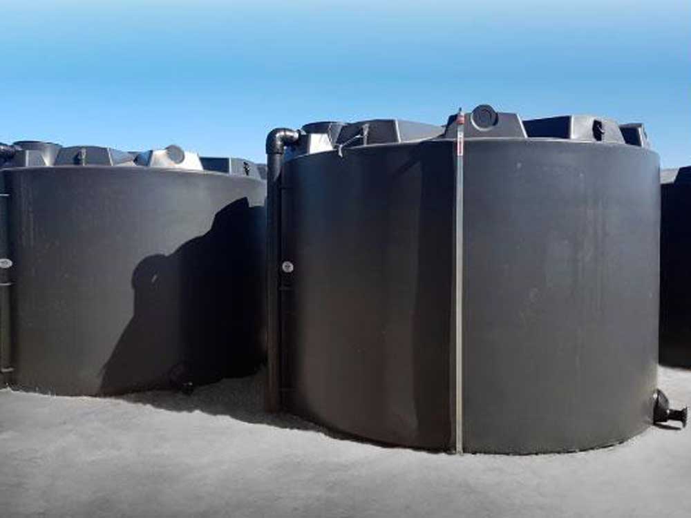 Polymaster’s 50,000L industrial PE tanks met Santos’ requirement 