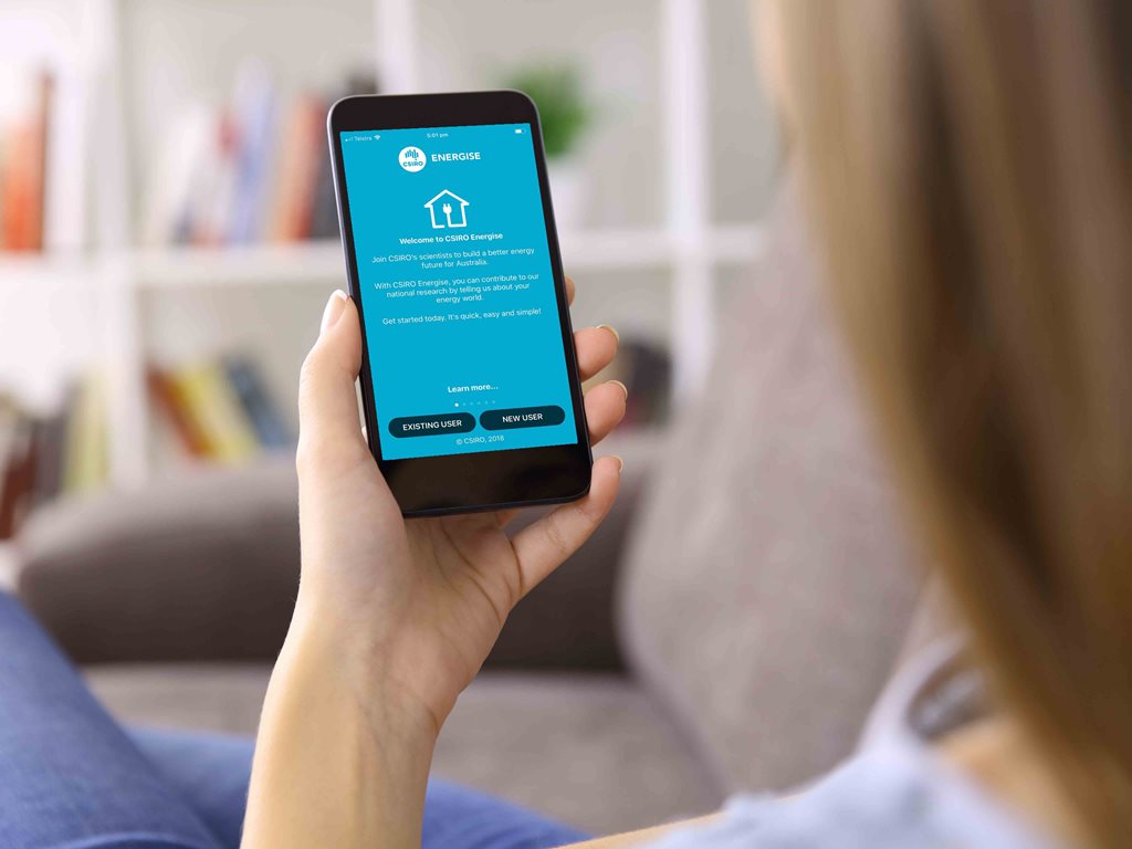 The CSIRO has released a new app to the public as part of its research into better understanding how households consume, generate and interact with energy. Iamges: Supplied
