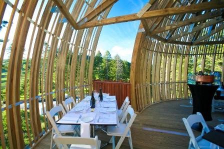 The Yellow Treehouse Restaurant by Pacific Environments Architects NZ.