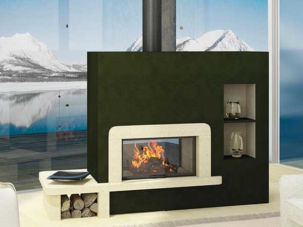 Axis double sided fireplace

