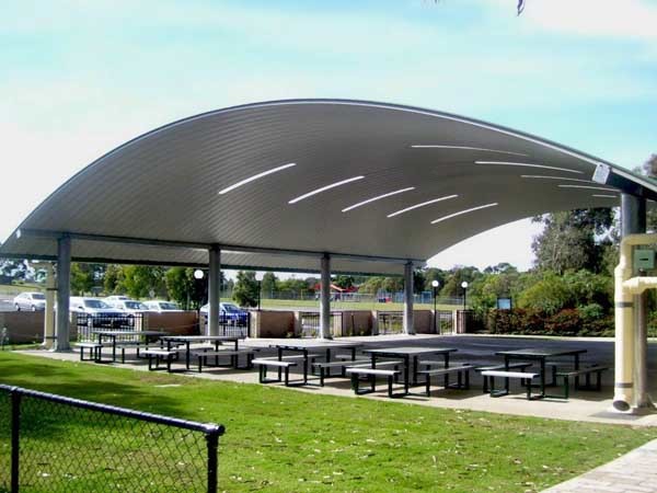 Spantech&rsquo;s multipurpose shade structure at Calvary Christian College

