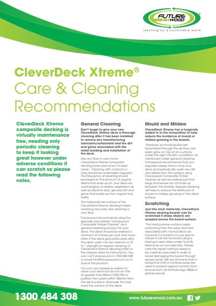 CleverDeck Xtreme Care And Cleaning