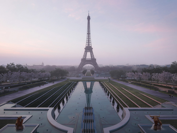 Eiffel Tower redesign pools&nbsp;
