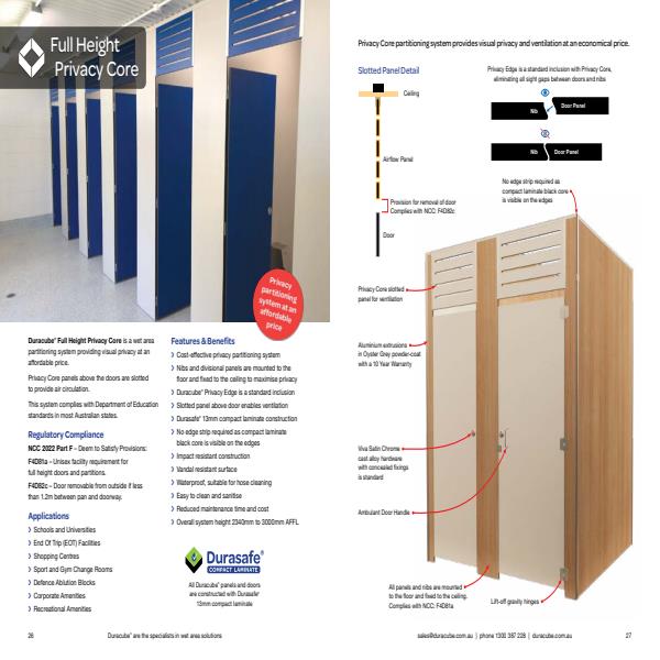 Duracube Full Height Privacy Core Flyer