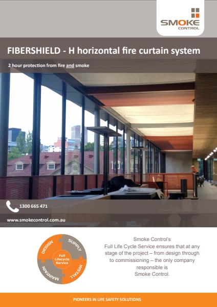 Fibershield H horizontal fire curtain